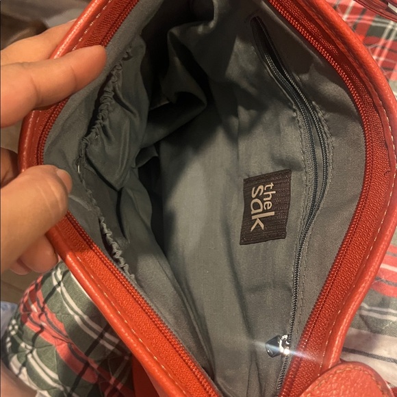 The Sak Leather Hobo Shoulder Bag Purse Scarlet Red - Picture 4 of 8